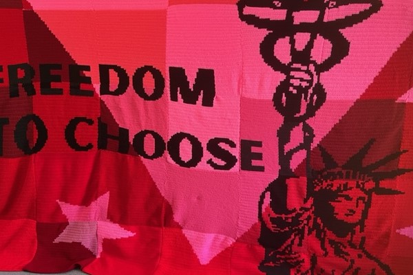 Liberty Crochet Mural.