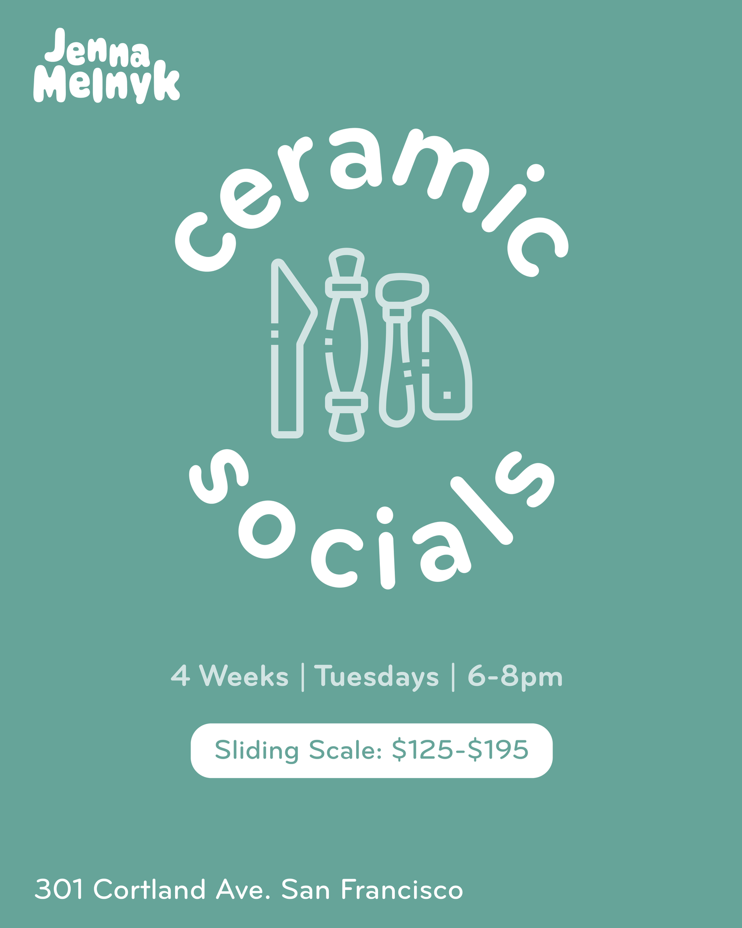 Ceramics Socials @ 301 Cortland