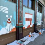 Murals at 3300 Mission Street - a work in progress