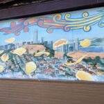 SF City Skyline - Flower Lady Mural at 3300 Mission Street