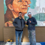 Sauro Cervantes (r) Flower Lady Mural at 3300 Mission Street