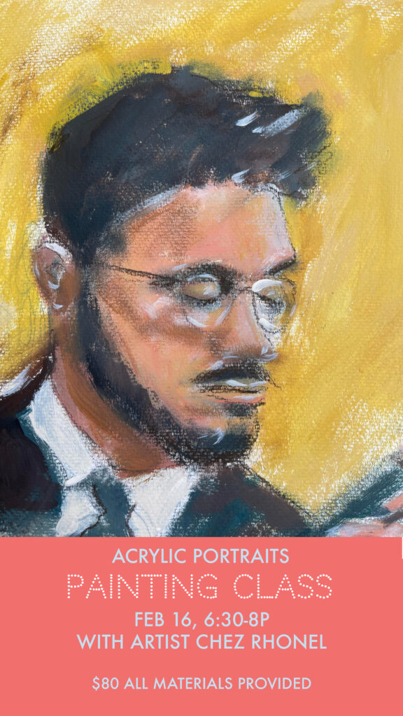 PORTRAITS IN ACRYLIC PAINTING CLASS