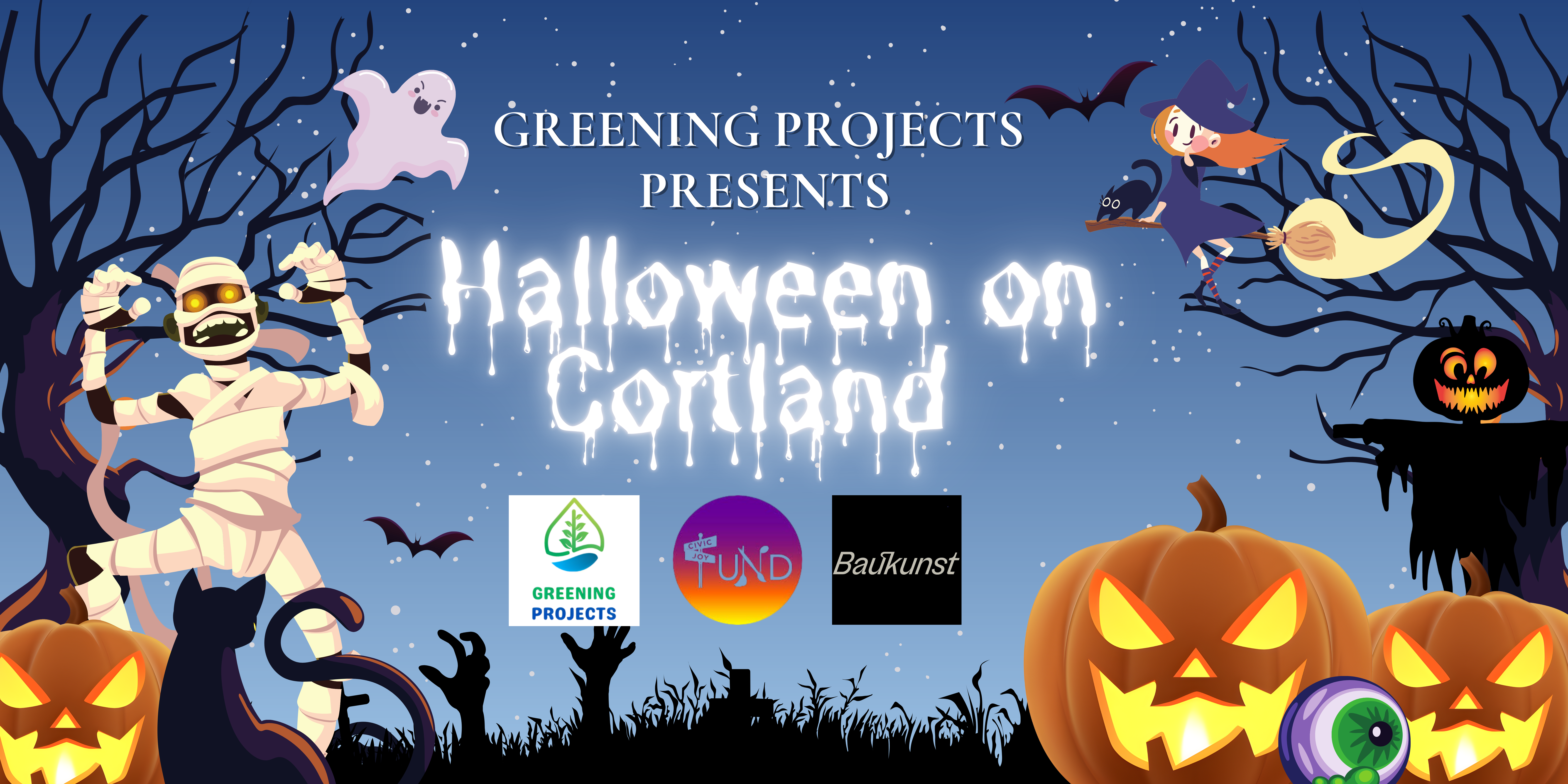 Spooktacular Car-Free Halloween on Cortland Avenue