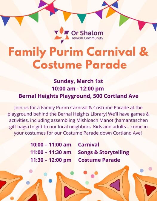 Or Shalom Family Purim Carnival