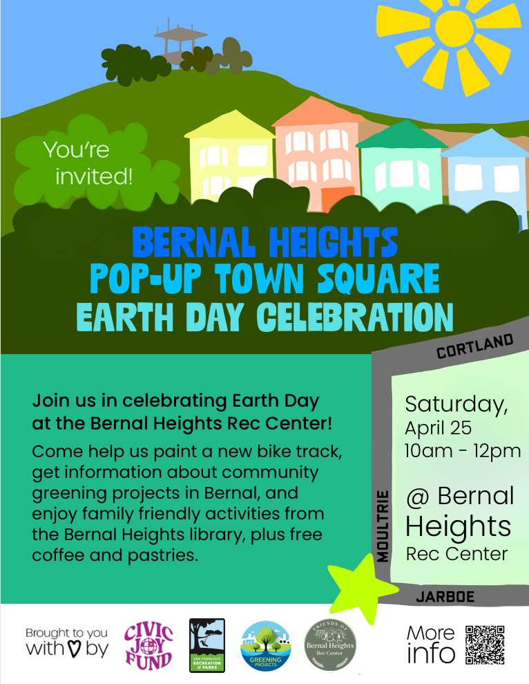Earth Day at the Bernal Heights Pop-Up Town Square