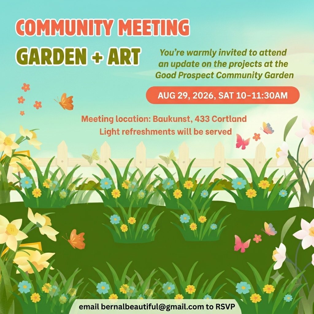 Community Meeting: Garden & Art - Bernal Heights<br />
