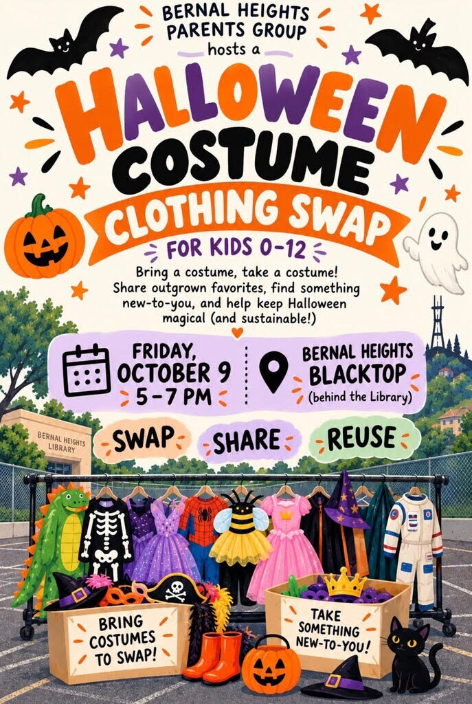Bernal Heights Kids Halloween Costume Swap